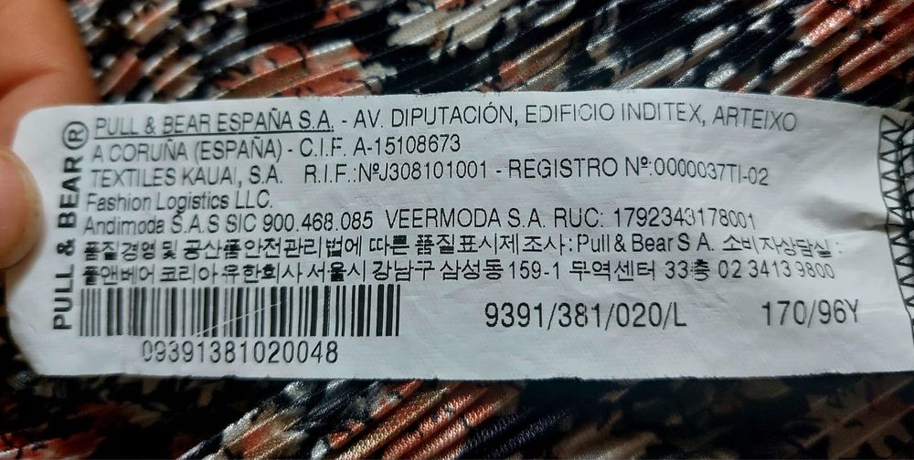 Vestido pelo joelho florido (L)