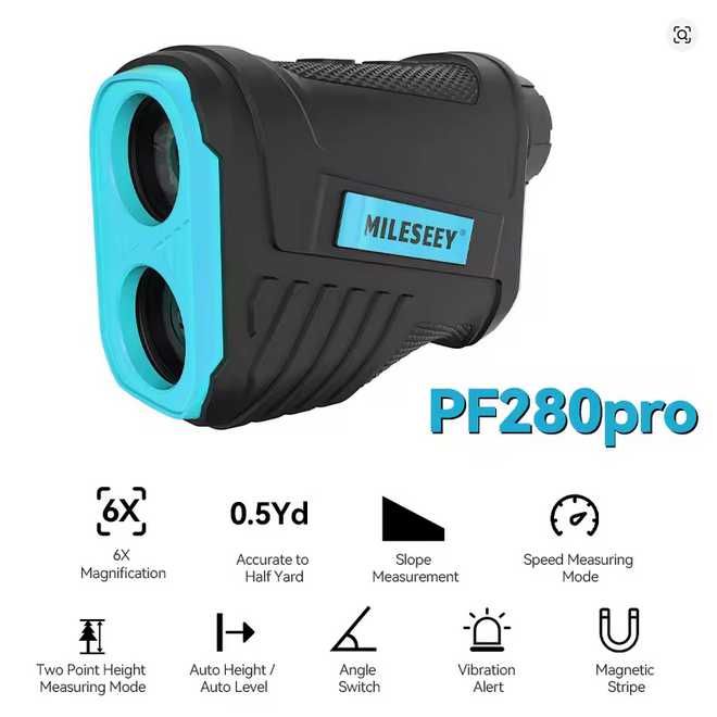 Dalmierz teleskopowy MiLESEEY PF280 Pro czarno-żółty