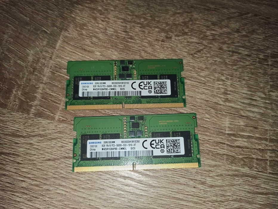 Samsung DDR5 16GB(8GB×2） Оперативная память для ноутбука Samsung DDR5 16GB 5600MHz SO-DIMM