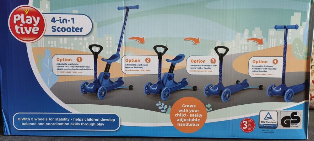 Продам самокат самокат Playtive 4-в-1 Tri Scooter.