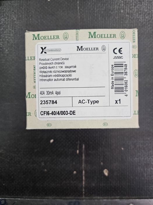 Bezpiecznik MOELLER 40A