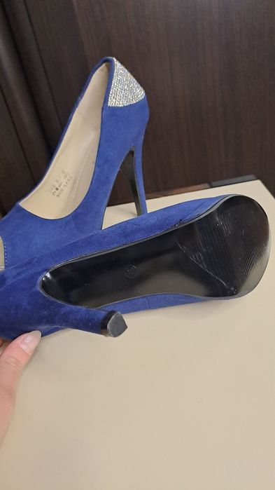 Туфлі сині жіночі