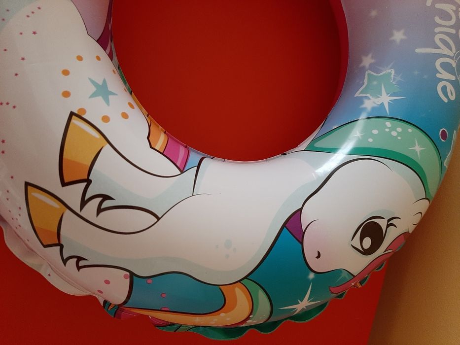 Conjunto Boia Unicornio + abraçadeiras 3 a 6 anos