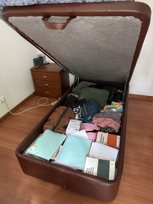 Cama de solteiro c/colchão
