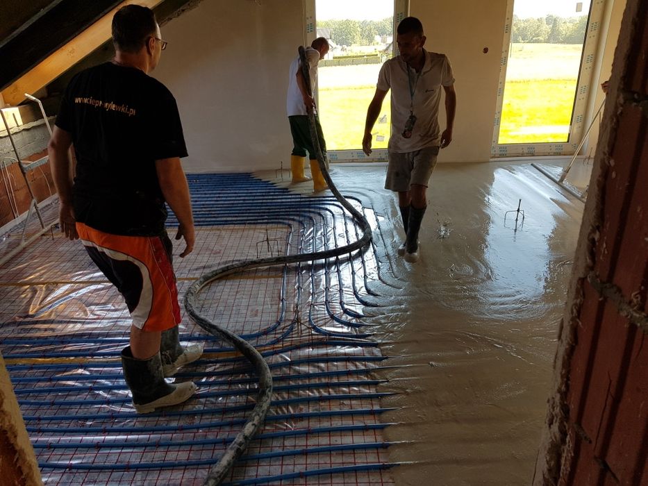 Wylewki anhydrytowe na ogrzewanie podłogowe -od producenta. Styrobeton