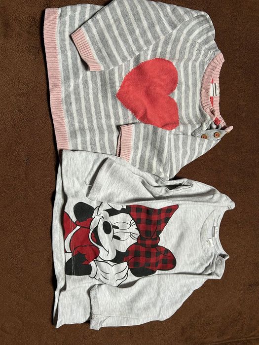 Sweter i dłuższa bluza H&M r. 80