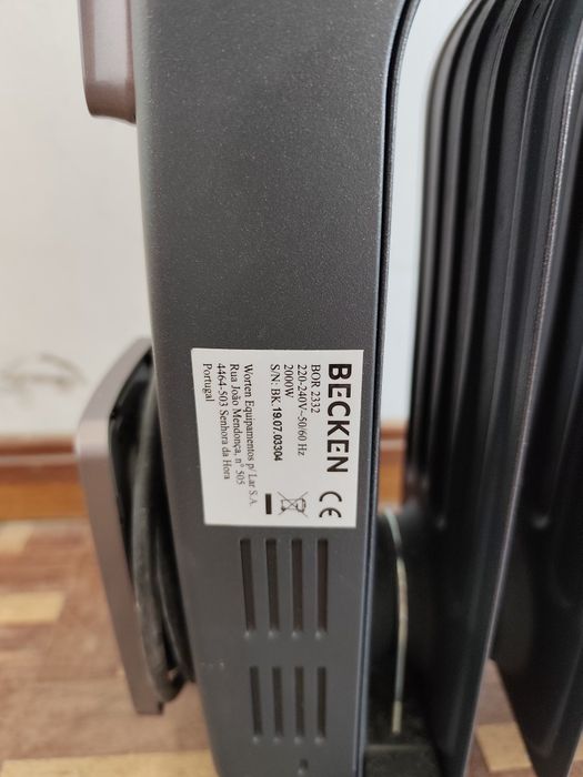 Aquecedor a óleo Becken 2000w