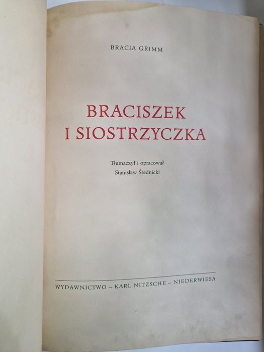 "Braciszek i Siostrzyczka" Bracia Grimm 1963 r.