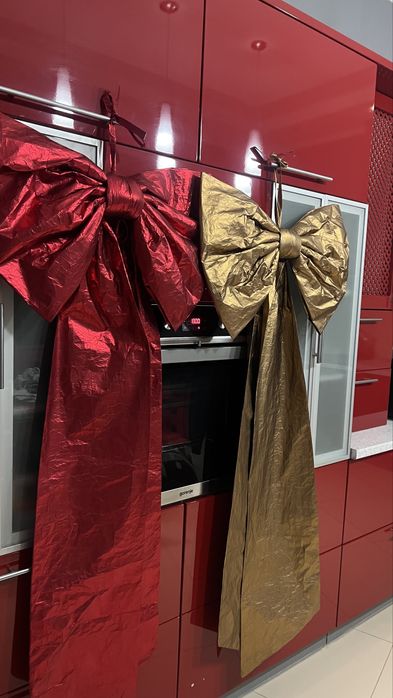 Бант для ёлки новогодний .