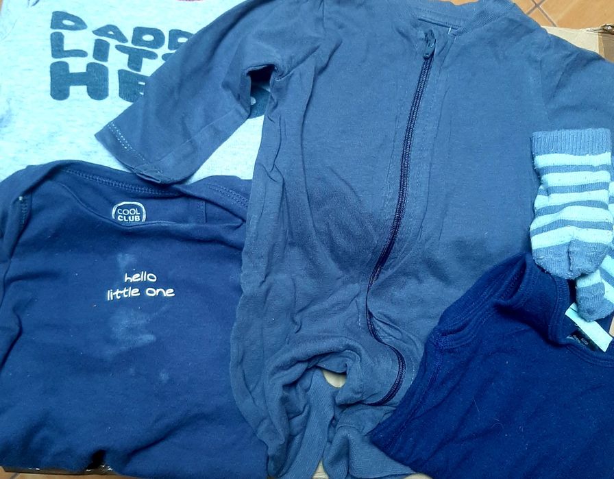 Zestaw roz 56/62/68 100 sztuk mega paka komplet dla chłopca wyprawka d