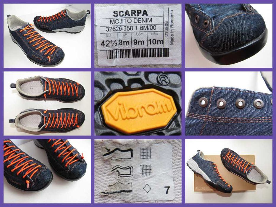 Кроссовки трекинговые, туристические Scarpa Mojito Denim р. 42 (27см)
