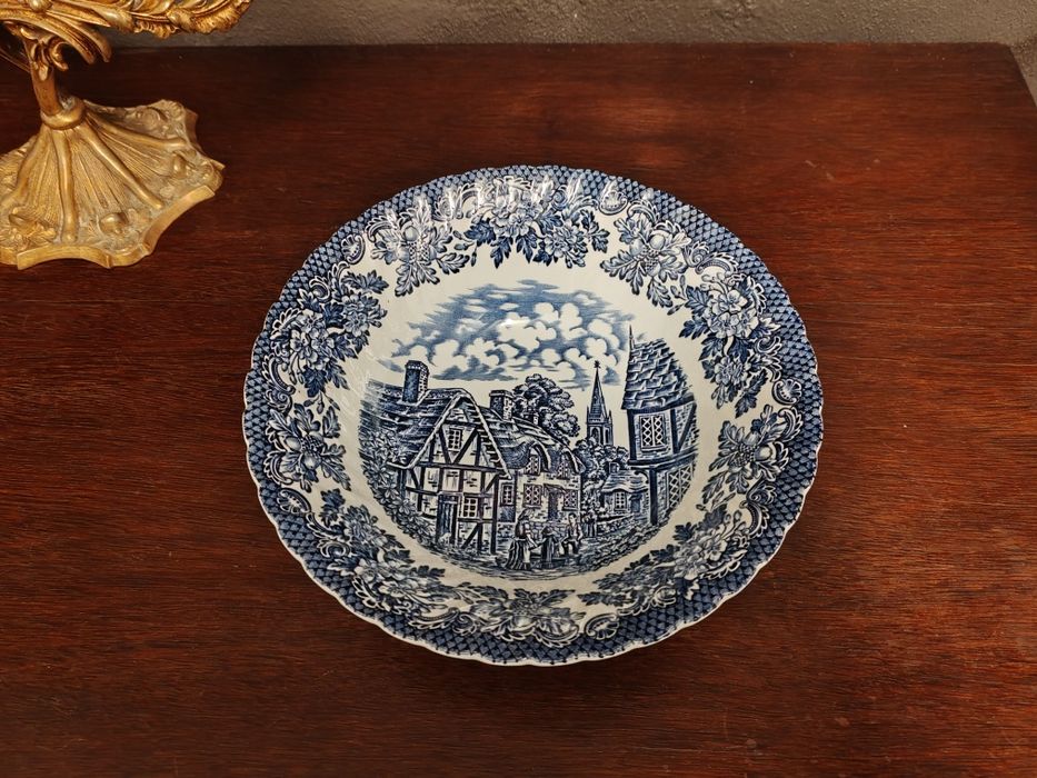 Prato/tigela decorativa de faiança louça inglesa