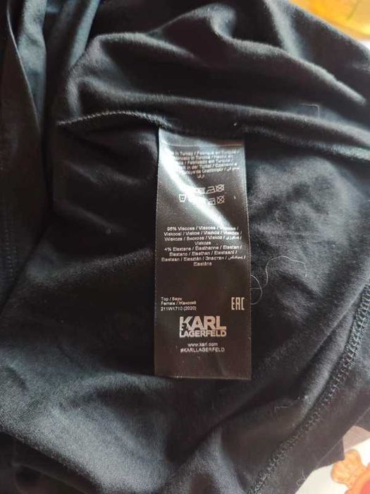 Bluzka bez rękawów Karl Lagerfeld