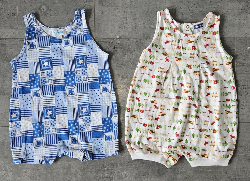 Zestaw 2 nowe krótkie body na lato Chicco 68