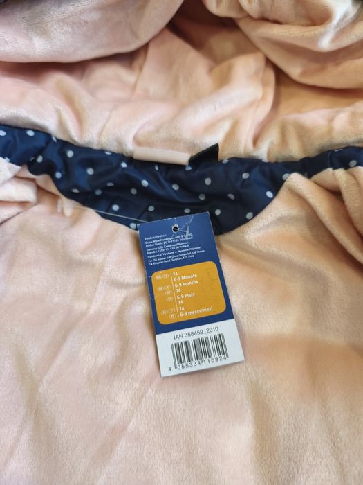 Nowa ocieplana kurtka dziewczęca rozm. 74