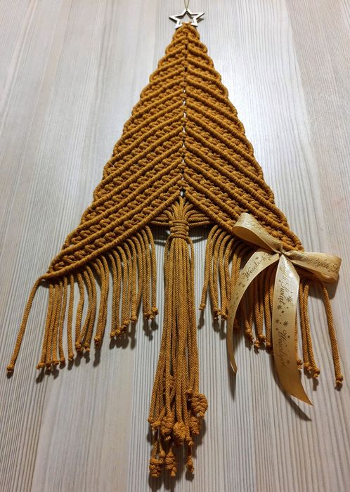Makramowa choinka boho