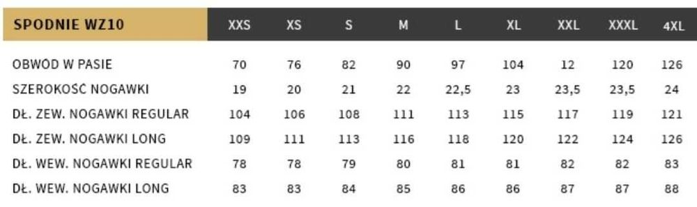 Spodnie wojskowe Texar WZ10 Ripstop FG Cam XL-Regular