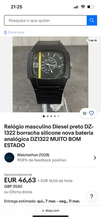 Relógio Diesel OnlyTheBrave