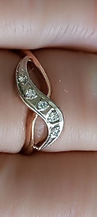 Кольцо каблучка ссср 583  с бриллиантами  діамантами 3,36г р.18-18,5