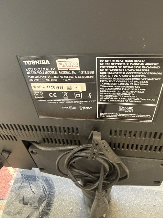 Televisao Toshiba a funcionar
