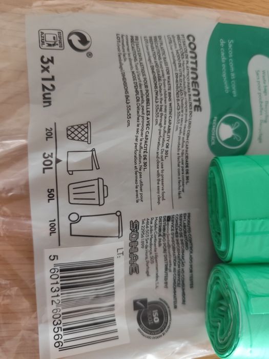 Sacos de plástico para reciclagem