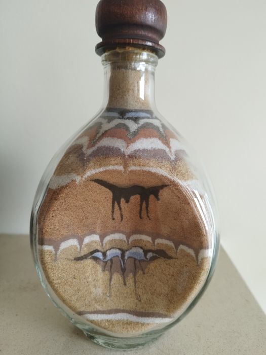 Arte e Decoração - Garrafa de areia