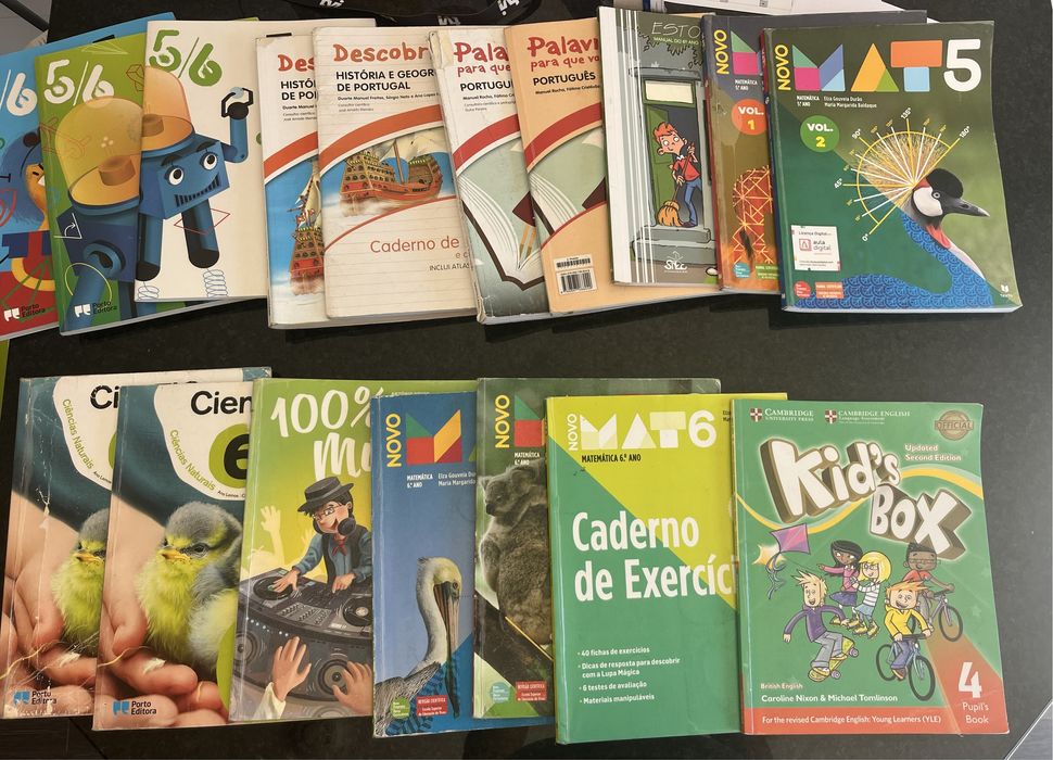 Manuais escolares 5° e 6° ano - VER DISPONIVEIS NA DESCRIÇAO