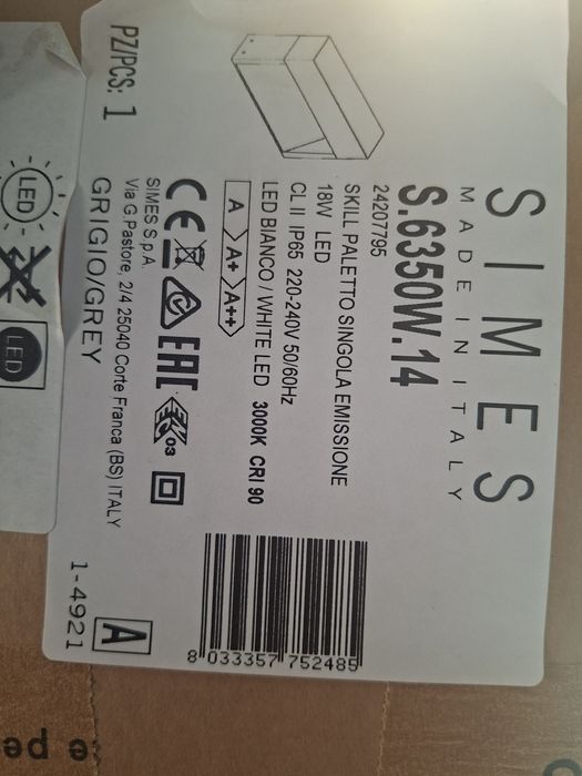 Simes S.6350W.14 Skill LED NOWA Lampa Ogrodowa