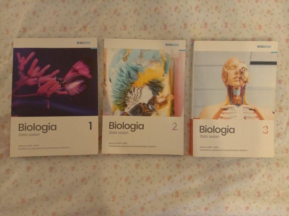 Zbiory zadań biomedica 1, 2 i 3 część