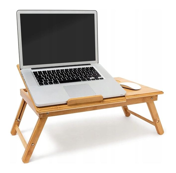 Stolik pod Laptopa Składany Bambusowy