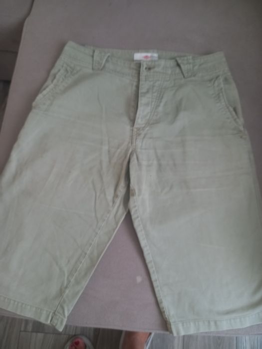LEE COOPER bermudy męskie W31 pas 82 beżowe bawełna