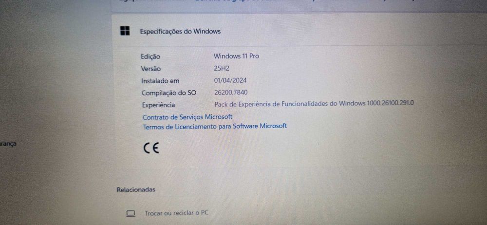 Portátil Lenovo i5 8th 12 RAM SSd 256Gb ecrã 15,6"