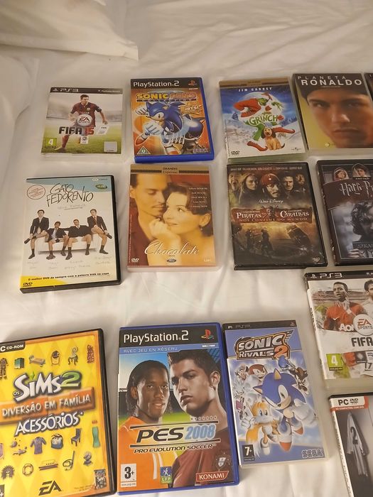 Filmes e jogos para consola,play station
