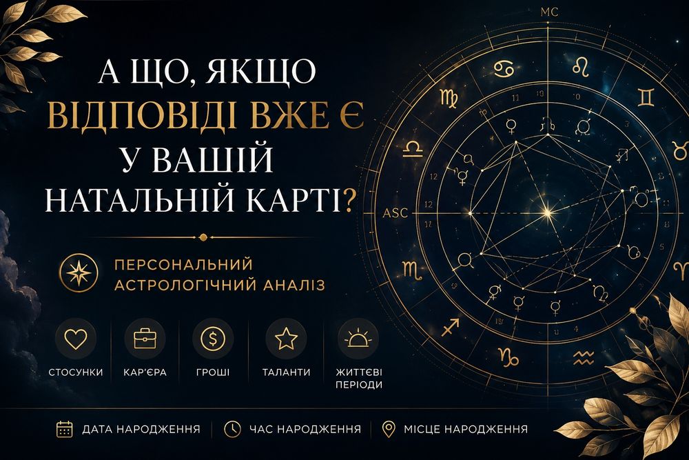Натальна карта — чому у вашому житті все відбувається саме так?