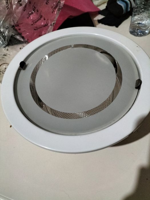 Foco de encastrar, branco, novo