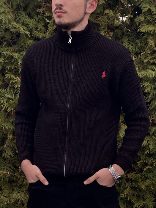 Кардиган Поло Ральф Лоурен чоловічий білий Зипка Polo Ralph Lauren