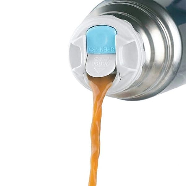 Termos z przyciskiem na nakrętce oraz z kubkiem Thermos 0,35l ciemnoni