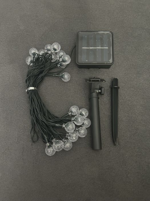 Lampki solarne LED girlanda kule na ogród/balkon - 20 LED