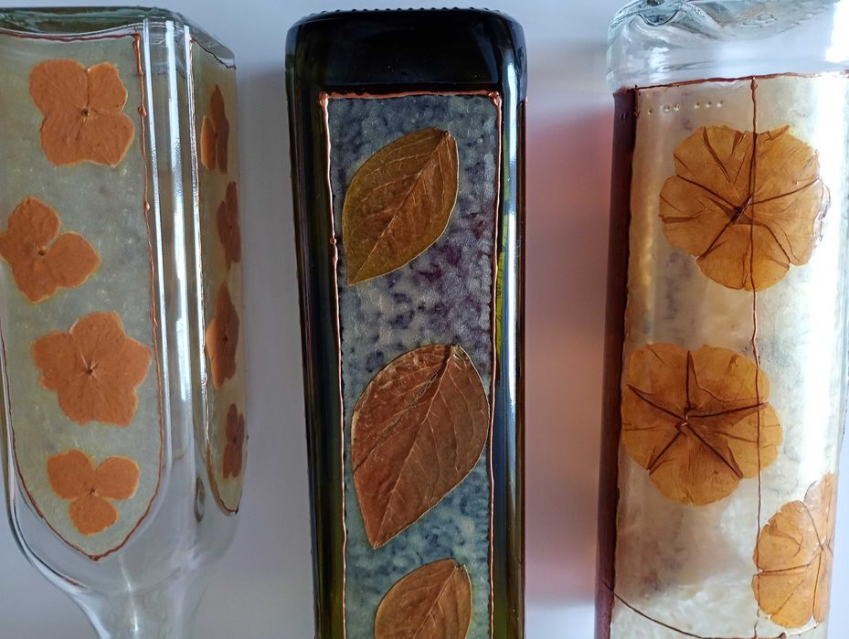 ozdobne butelki hand made