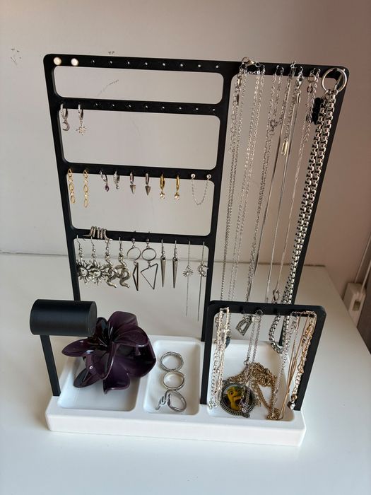 Organizador de Joias Impresso em 3D – Suporte para Colares, Brincos, Pulseiras, Relógios e Anéis