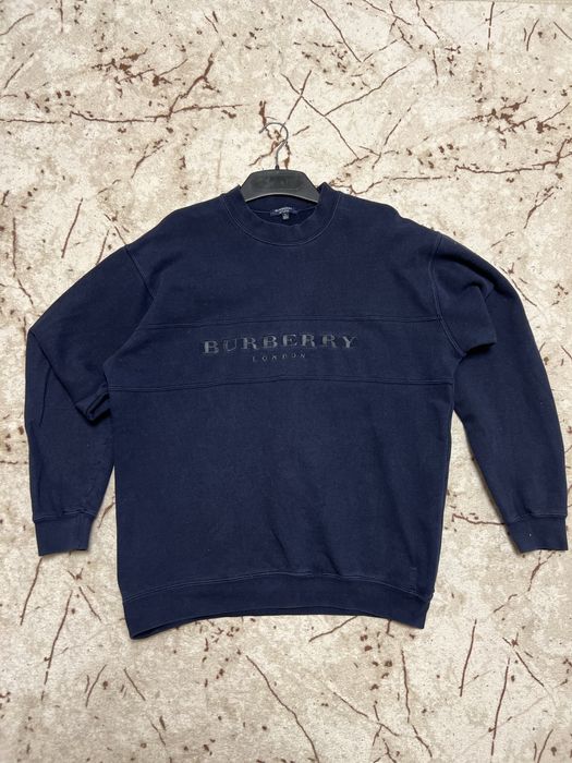 Вінтажний світшот Burberry London оригінал темно-синій