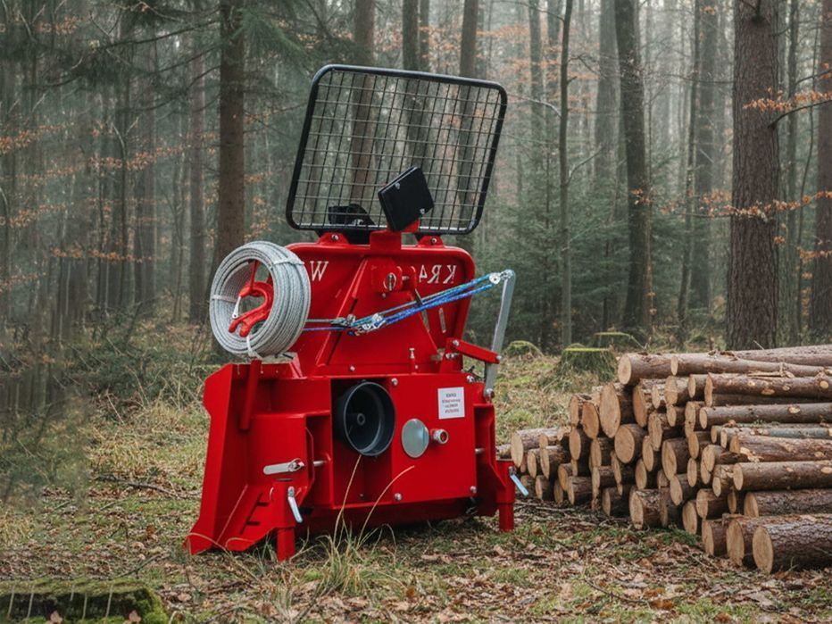 Wyciągarka Leśna 4 Tony – do drewna drzewa kłód wciągarka leśna lasu