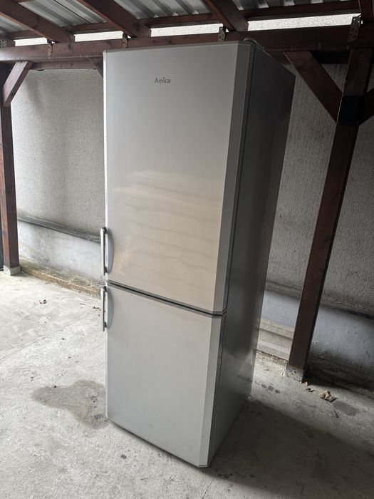 lodówka Amica srebrna wolnostojąca