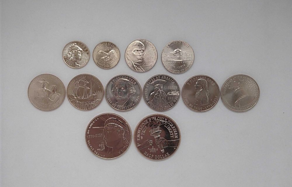2026 Комплект 6 монет 250 років Незалежності США
