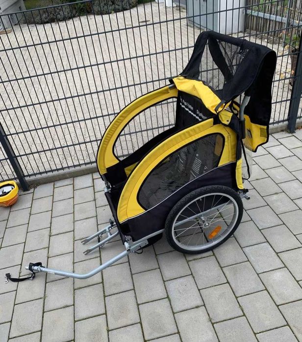 Przyczepka dla dwójki dzieci