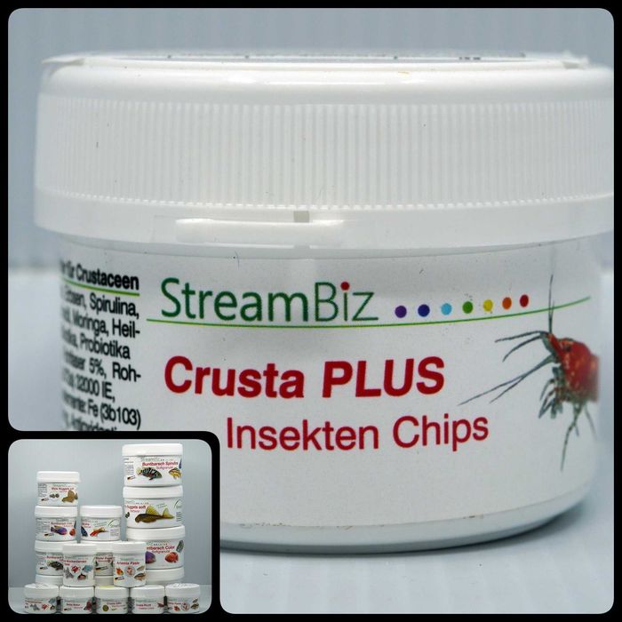 StreamBiz CRUSTA PLUS Insekten Chips 40g - AQUASZOP