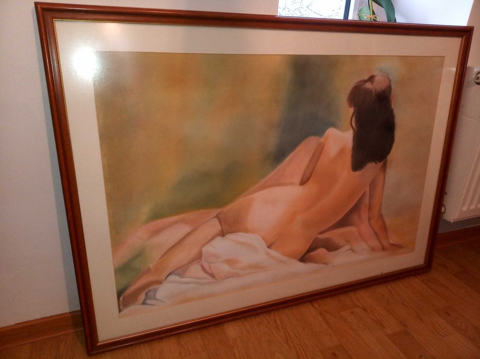 obraz ręcznie malowany AKT