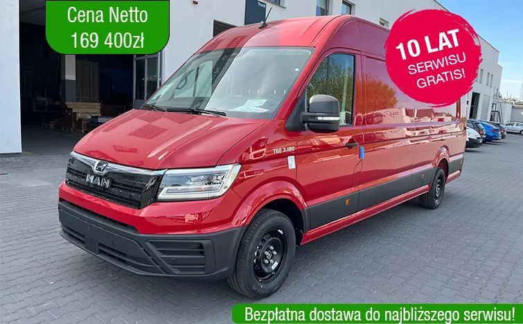 MAN TGE 3.180 4X2F SB  MAN Polska oferuje pojazdy dostawcze Next Level dostępne od ręki!