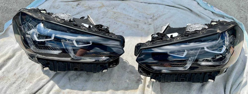 Фари рестайл шадов г01 г02 лед bmw g01 g02 shadow led f97 f98