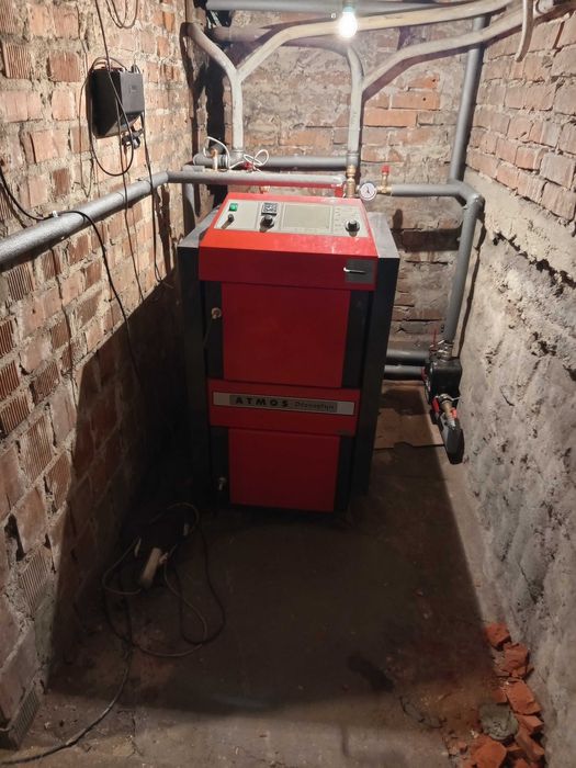 Kotłownia z kotłem Atmos